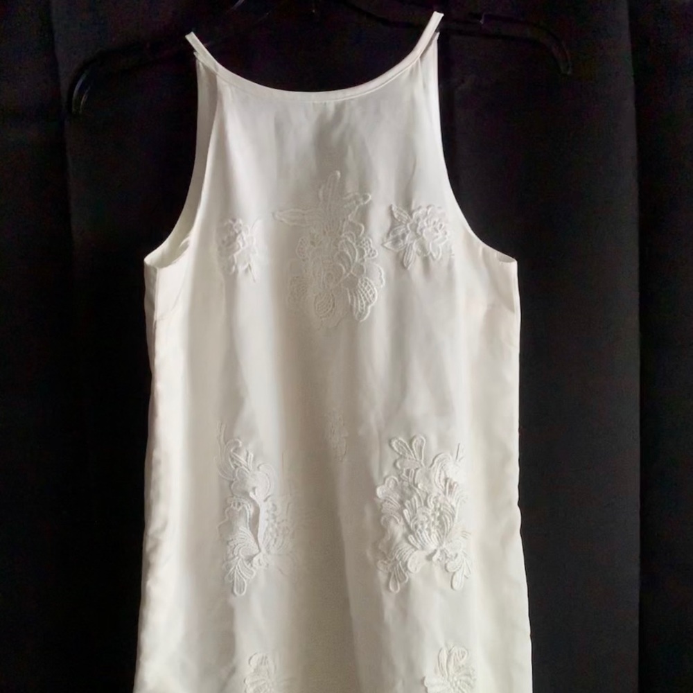 White summer mini dress